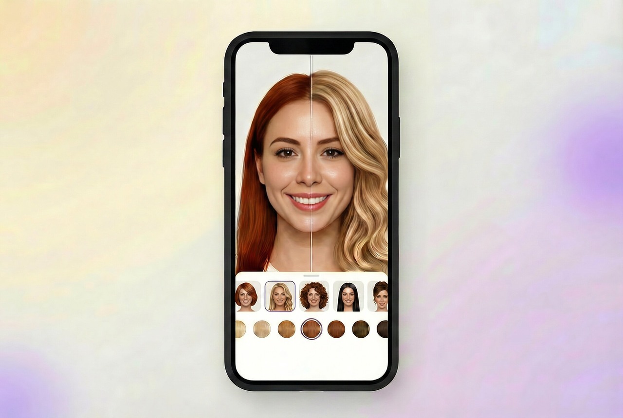 HairHunt App - try hairstyles on mobile