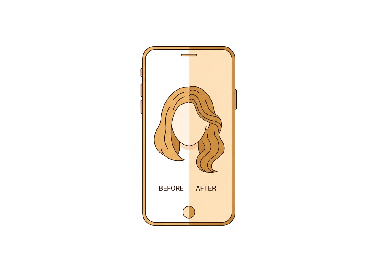 HairHunt App - try hairstyles on mobile